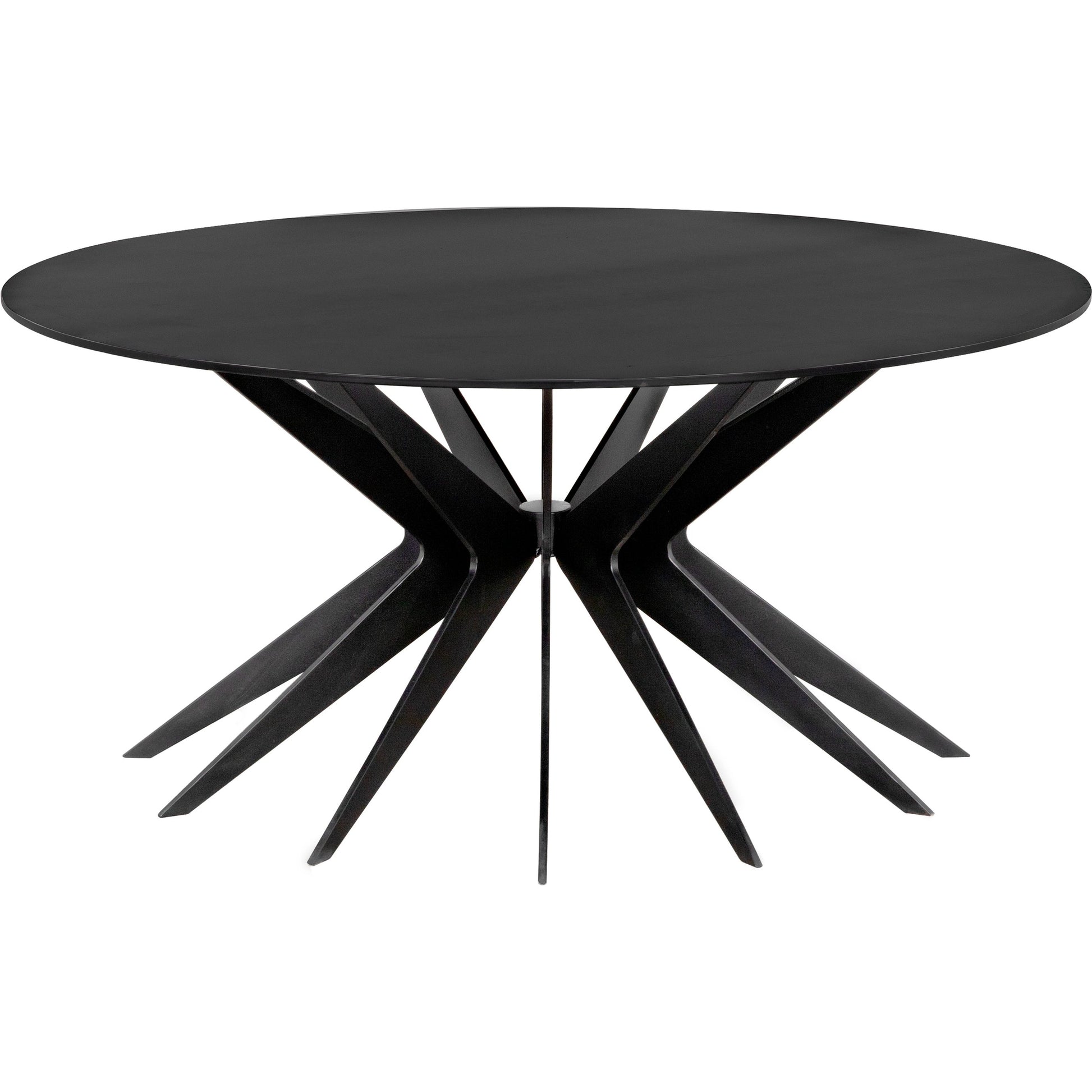 Spider Coffee Table by Noir in matte black. Made from industrial steel in a modern style.