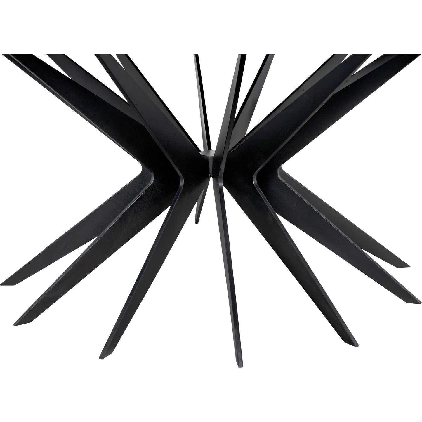 002 SI-1957025 | Closeup | Spider Coffee Table by Noir in matte black. Made from industrial steel in a modern style.