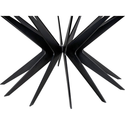 Spider Coffee Table by Noir in matte black. Made from industrial steel in a modern style.