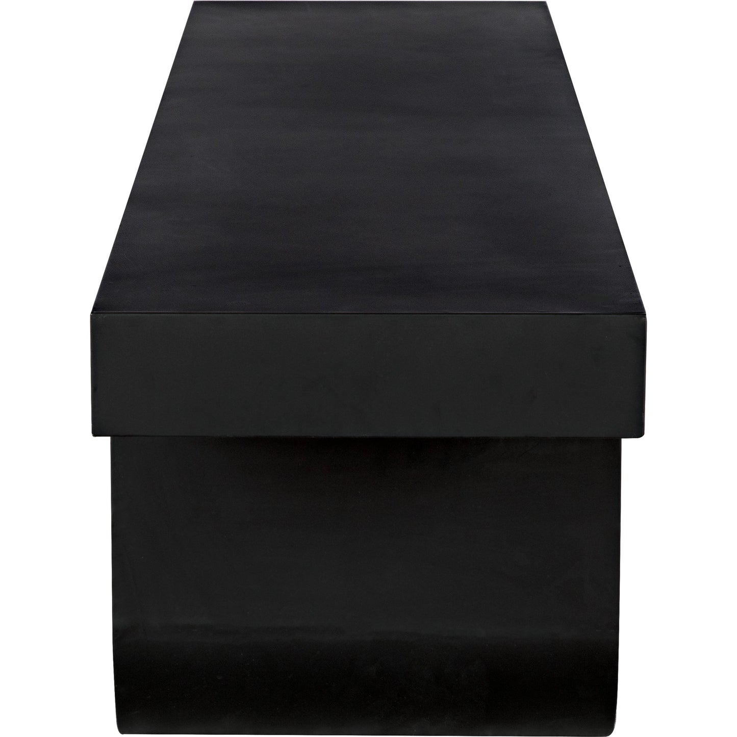 003 SI-1956875 | Closeup | Evora Coffee Table by Noir in matte black. Made from industrial steel in a modern style.