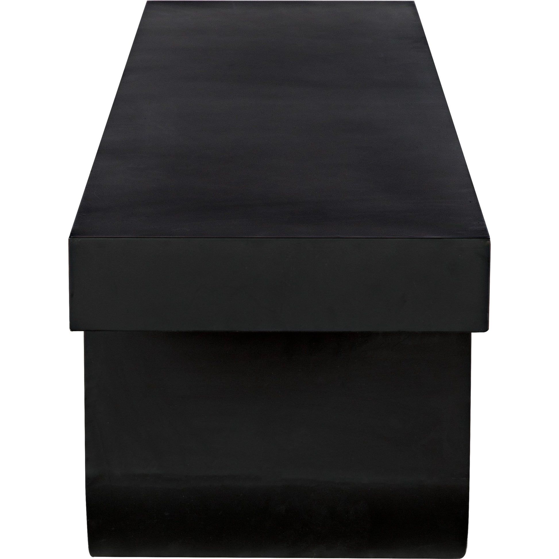 Evora Coffee Table by Noir in matte black. Made from industrial steel in a modern style.