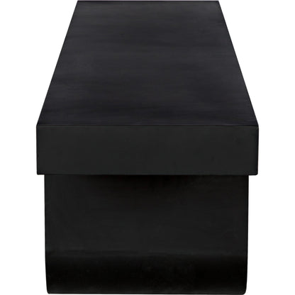 Evora Coffee Table by Noir in matte black. Made from industrial steel in a modern style.