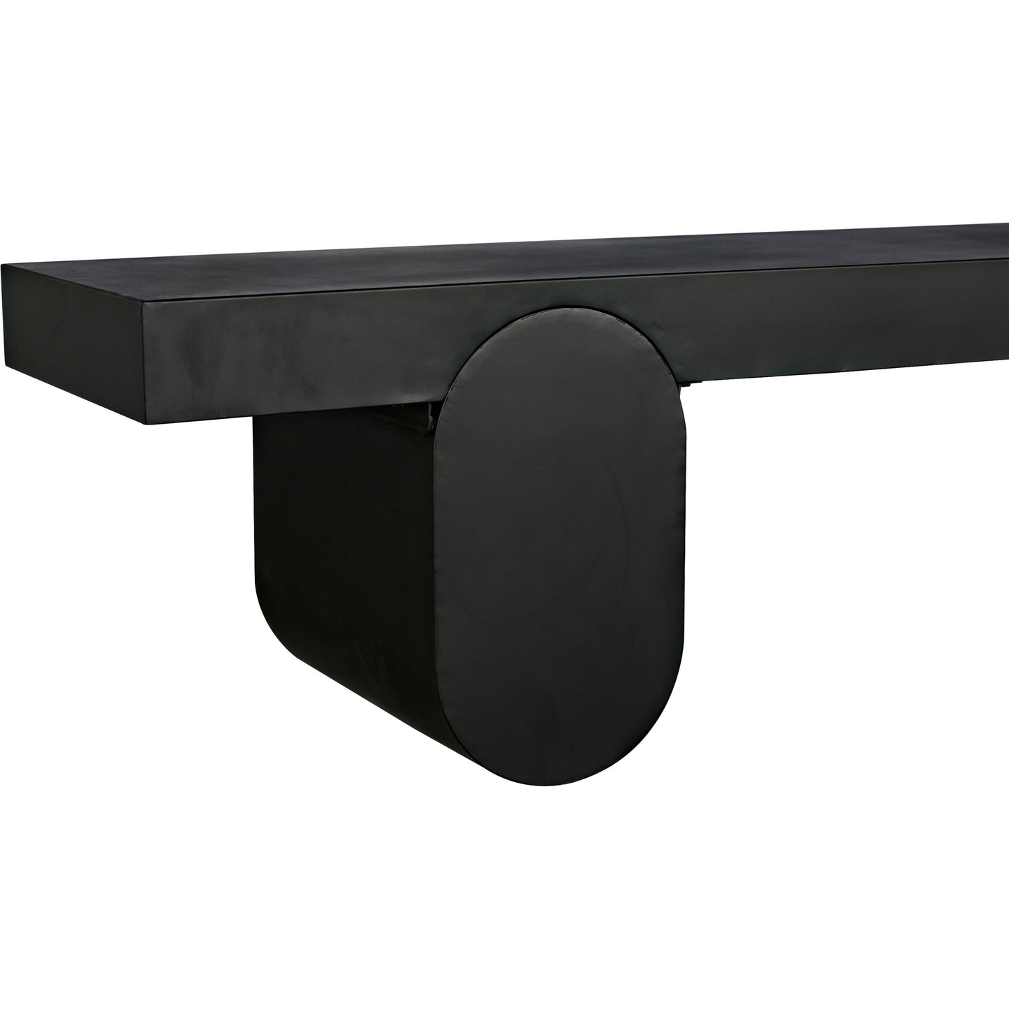 004 SI-1956875 | Additional Silo | Evora Coffee Table by Noir in matte black. Made from industrial steel in a modern style.