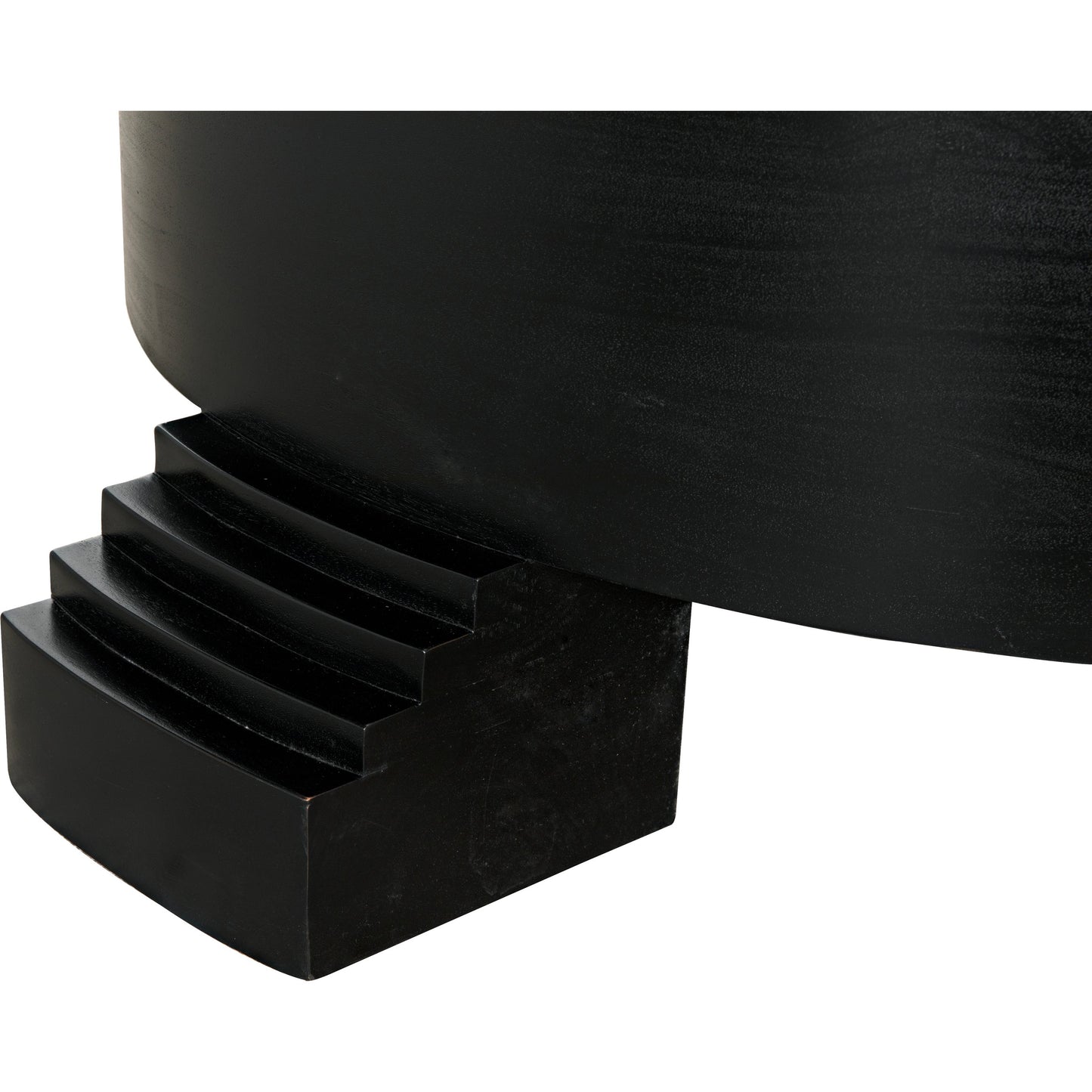 007 SI-1957036 | Additional Silo | Tambour Coffee Table by Noir in hand rubbed black. Made from mahogany and veneer top in a modern style.