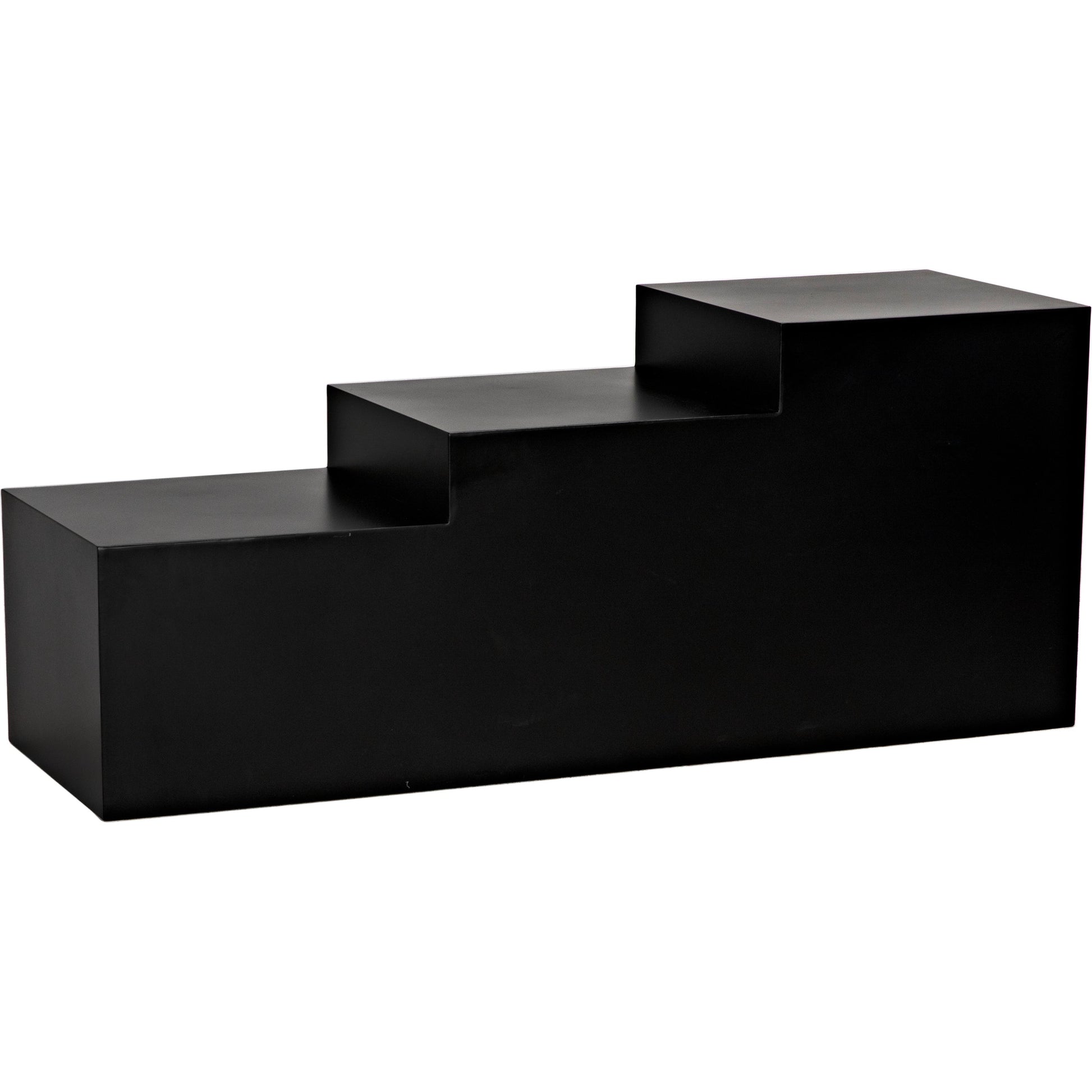 Stein Coffee Table by Noir in matte black. Made from industrial steel in a modern style.