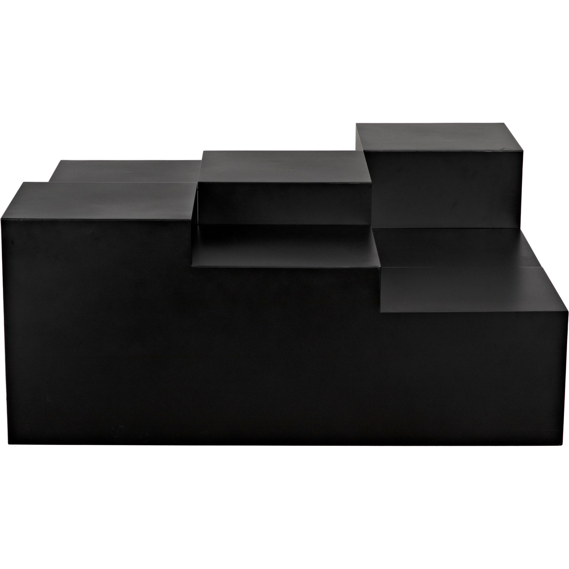 Stein Coffee Table by Noir in matte black. Made from industrial steel in a modern style.