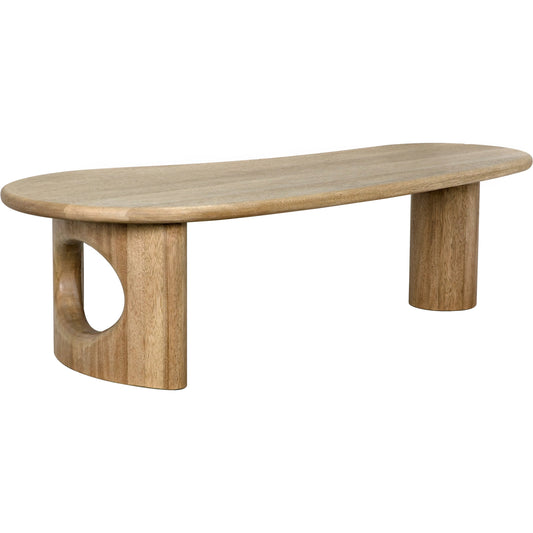 Harvey Coffee Table by Noir in washed walnut. Made from walnut in a modern style.