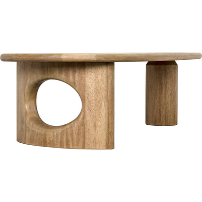 Harvey Coffee Table by Noir in washed walnut. Made from walnut in a modern style.
