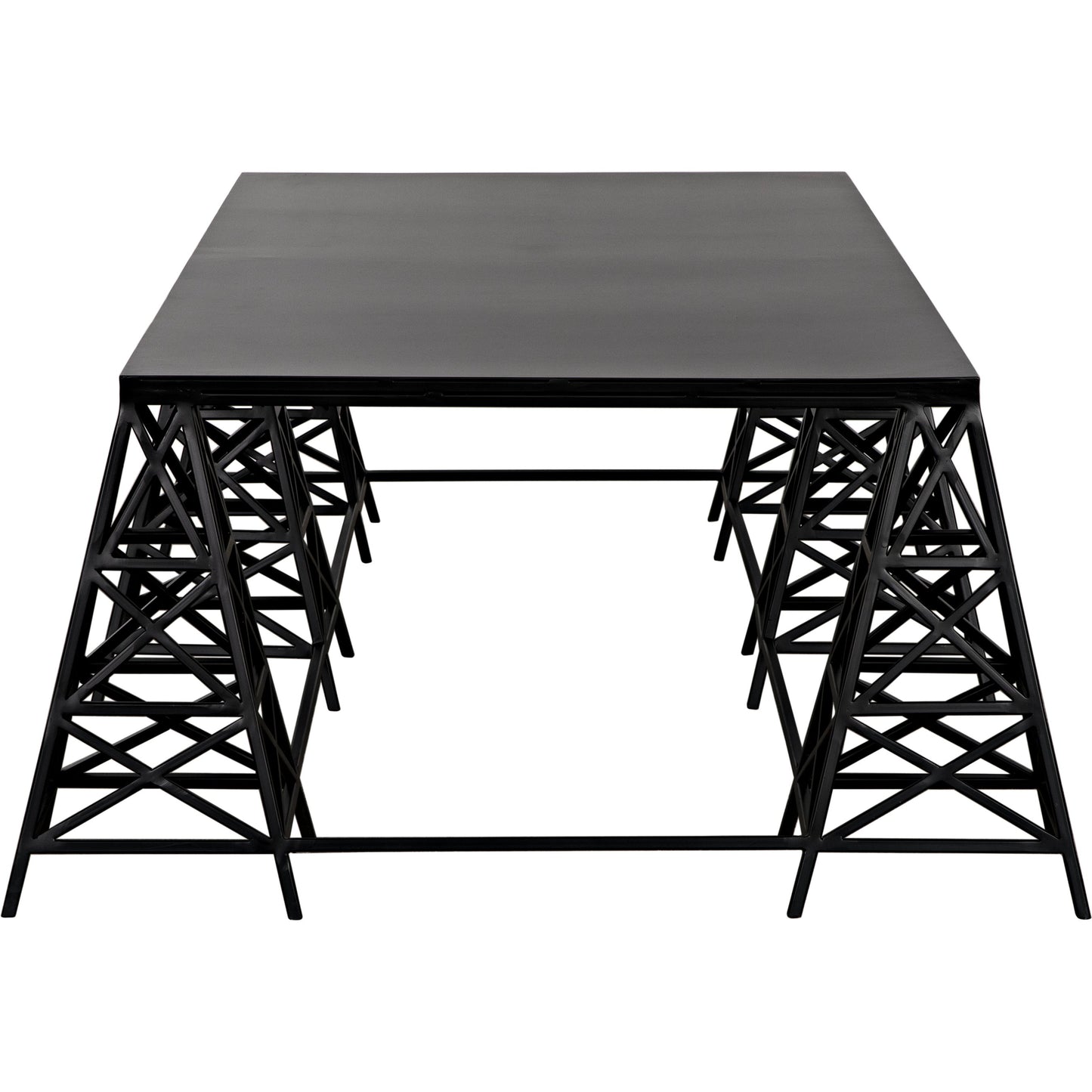 011 SI-1956819 | Additional Silo | Brixton Coffee Table by Noir in matte black. Made from industrial steel in a modern style.