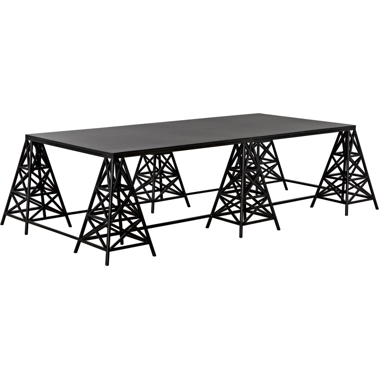 000 SI-1956819 | Primary Silo | Brixton Coffee Table by Noir in matte black. Made from industrial steel in a modern style.