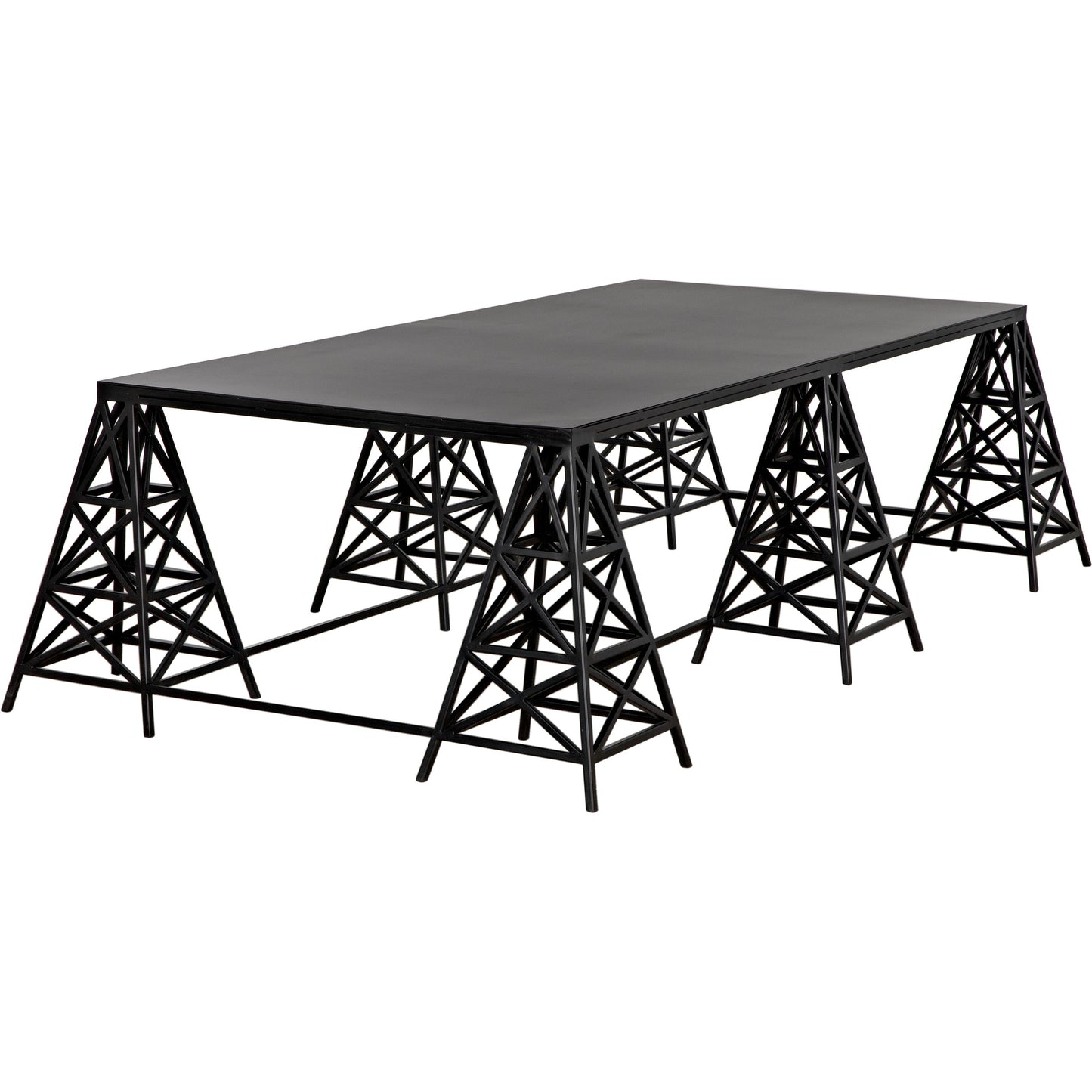 009 SI-1956819 | Additional Silo | Brixton Coffee Table by Noir in matte black. Made from industrial steel in a modern style.