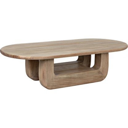 Disorder Coffee Table by Noir in washed walnut. Made from walnut in a modern style.