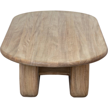 Disorder Coffee Table by Noir in washed walnut. Made from walnut in a modern style.