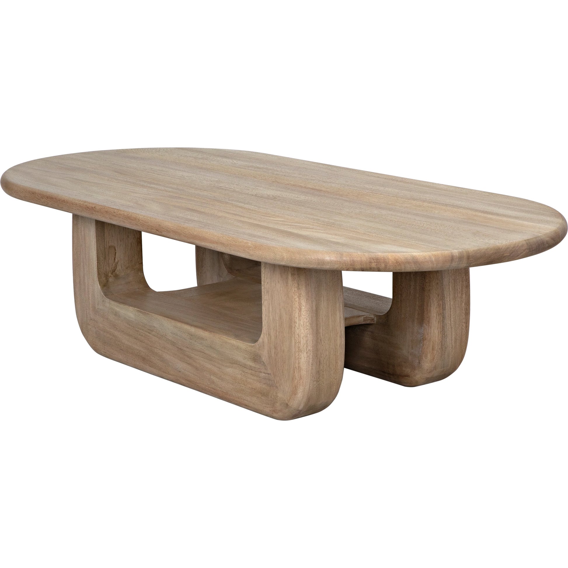 Disorder Coffee Table by Noir in washed walnut. Made from walnut in a modern style.