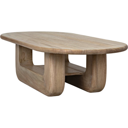 Disorder Coffee Table by Noir in washed walnut. Made from walnut in a modern style.