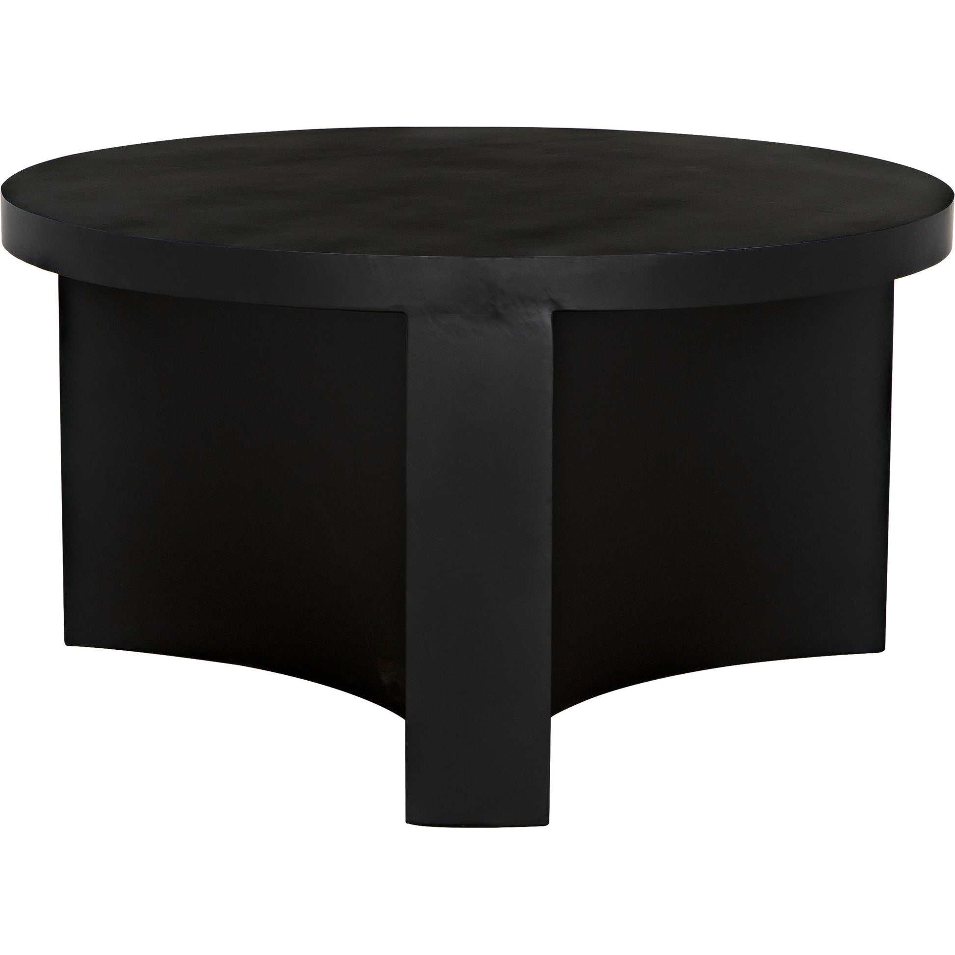 Steward Coffee Table A by Noir in matte black. Made from industrial steel in a modern style.