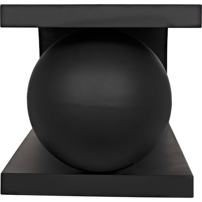 Estelle Coffee Table by Noir in matte black. Made from industrial steel in a modern style.