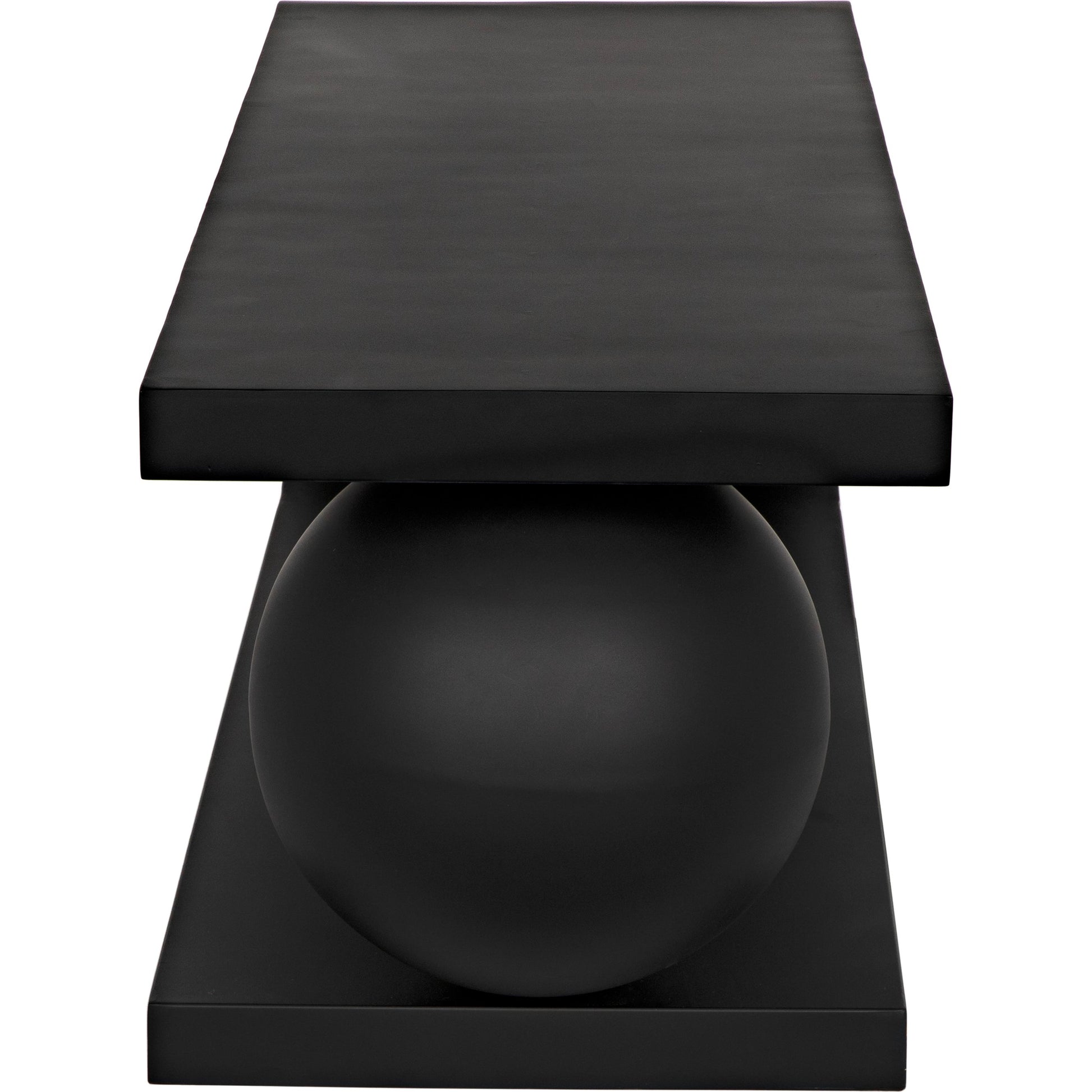 Estelle Coffee Table by Noir in matte black. Made from industrial steel in a modern style.