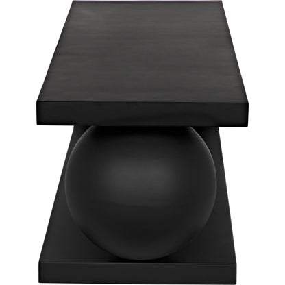 Estelle Coffee Table by Noir in matte black. Made from industrial steel in a modern style.