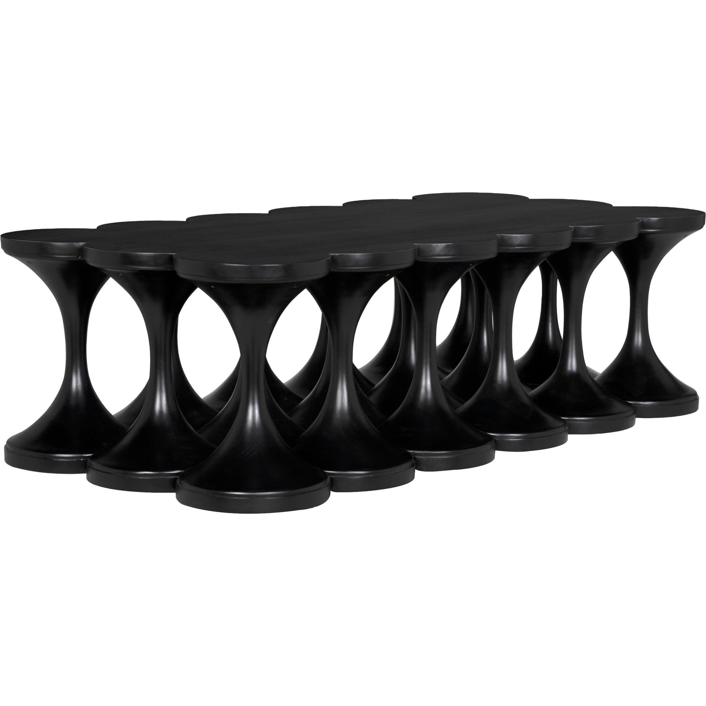 001 SI-1975472 | Primary Silo | Jericho Coffee Table by Noir in hand rubbed black. Made from mahogany in a modern style.