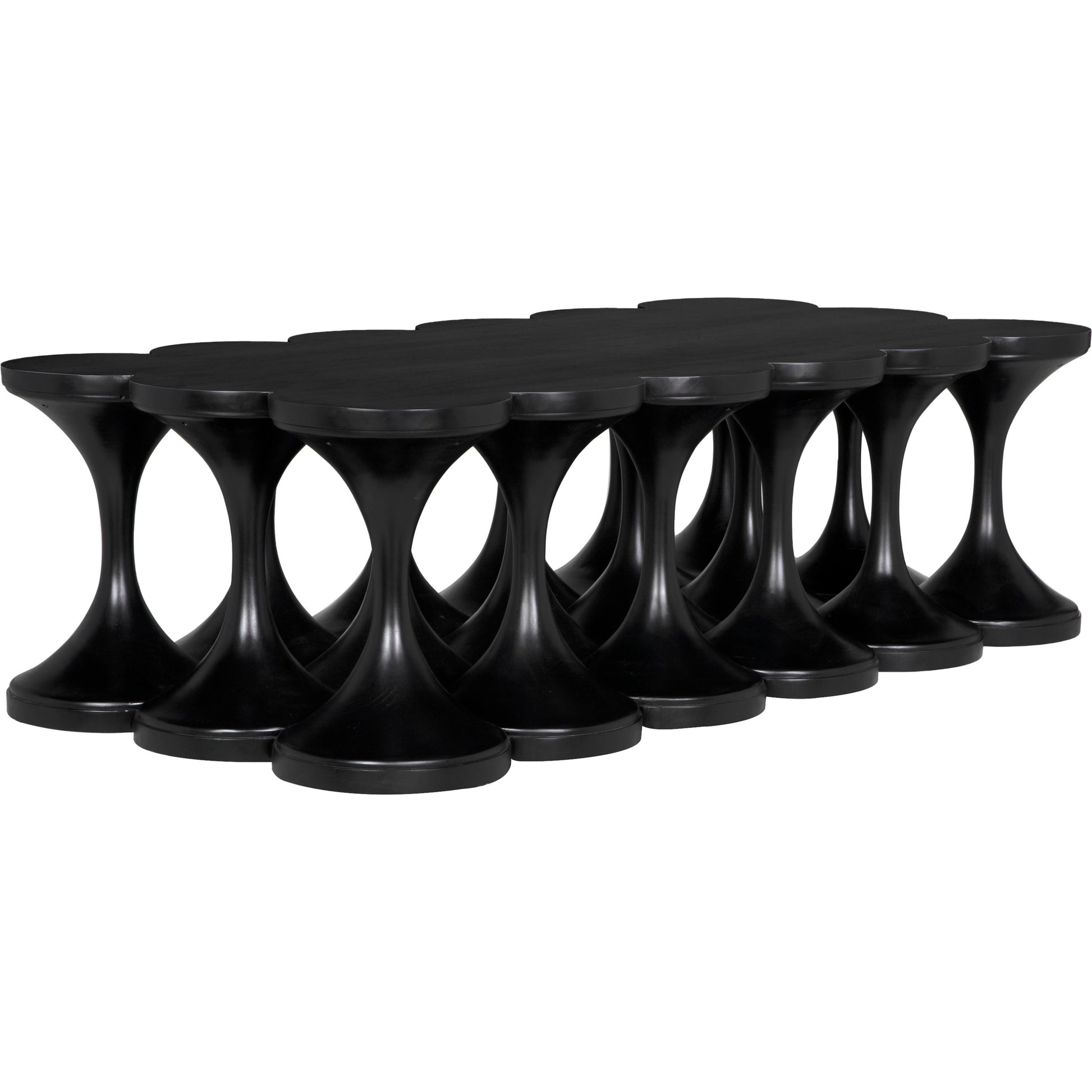 Jericho Coffee Table by Noir in hand rubbed black. Made from mahogany in a modern style.