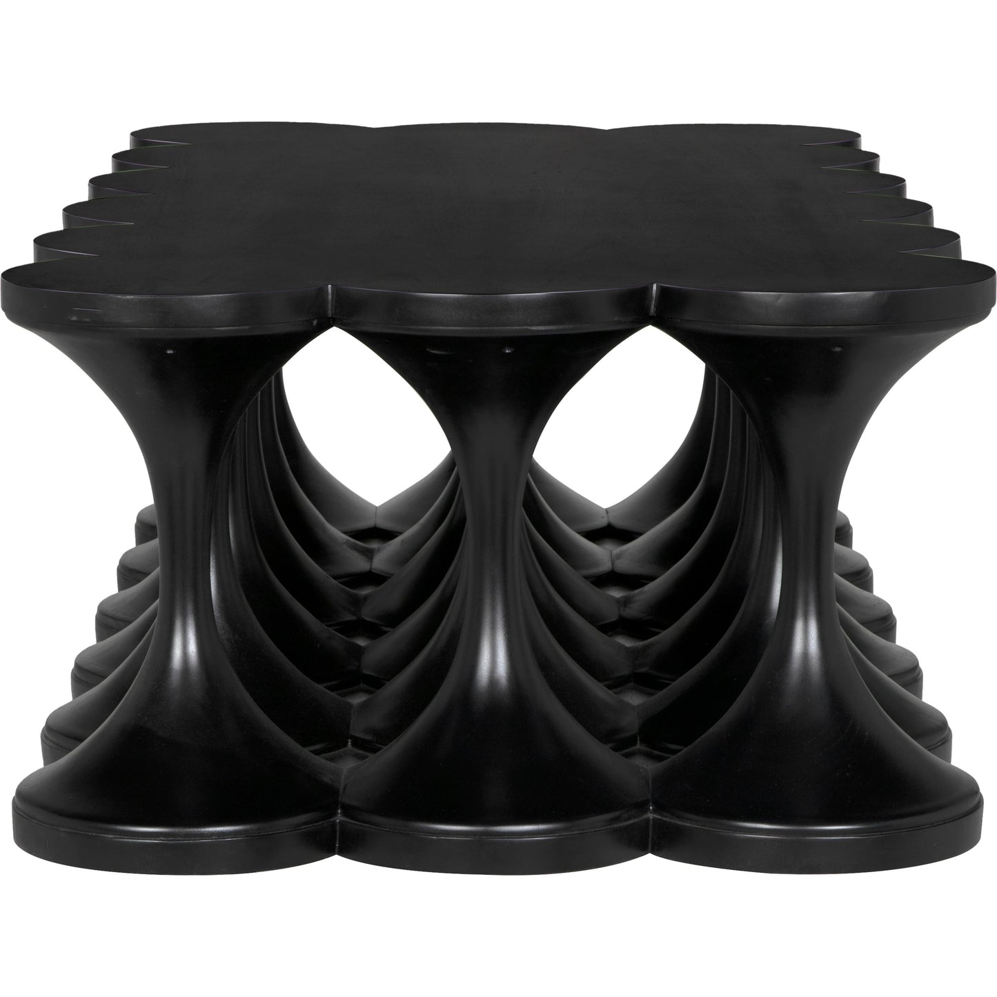 007 SI-1975472 | Additional Silo | Jericho Coffee Table by Noir in hand rubbed black. Made from mahogany in a modern style.
