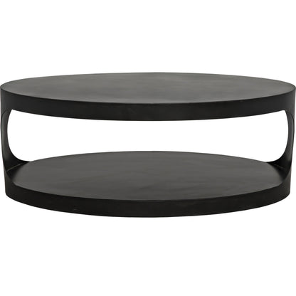 Eclipse Oval Coffee Table by Noir in metal. Made from metal in a modern style.