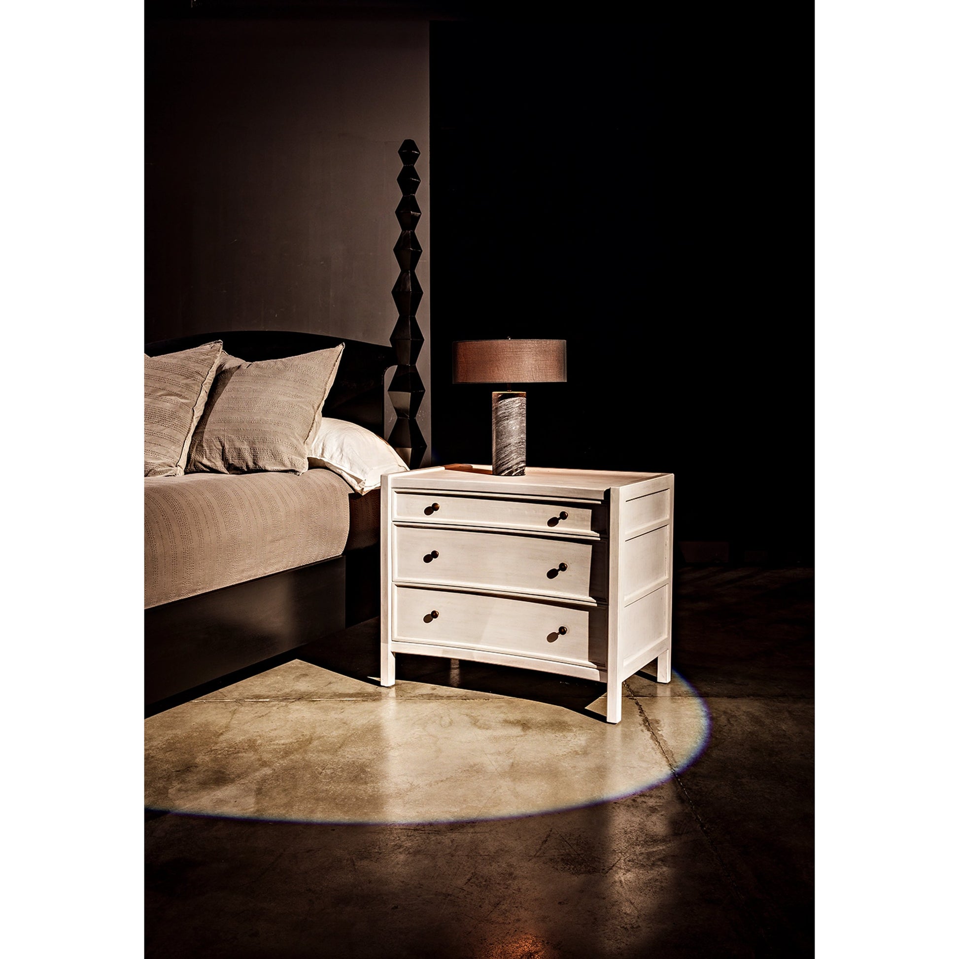 Hampton Side Table by Noir. Made from mahogany in a traditional style.