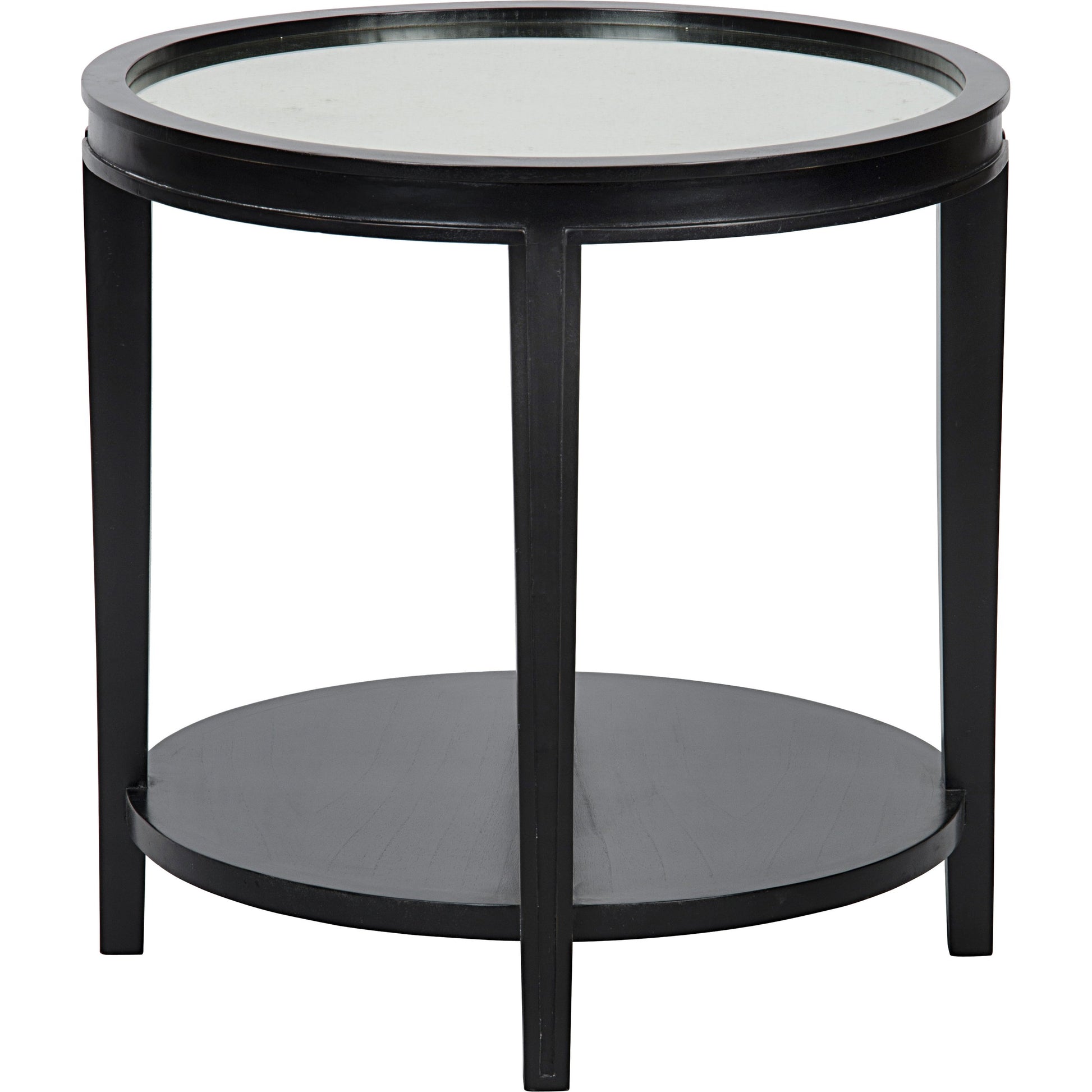 Imperial Side Table by Noir in white wash. Made from mahogany in a transitional style.