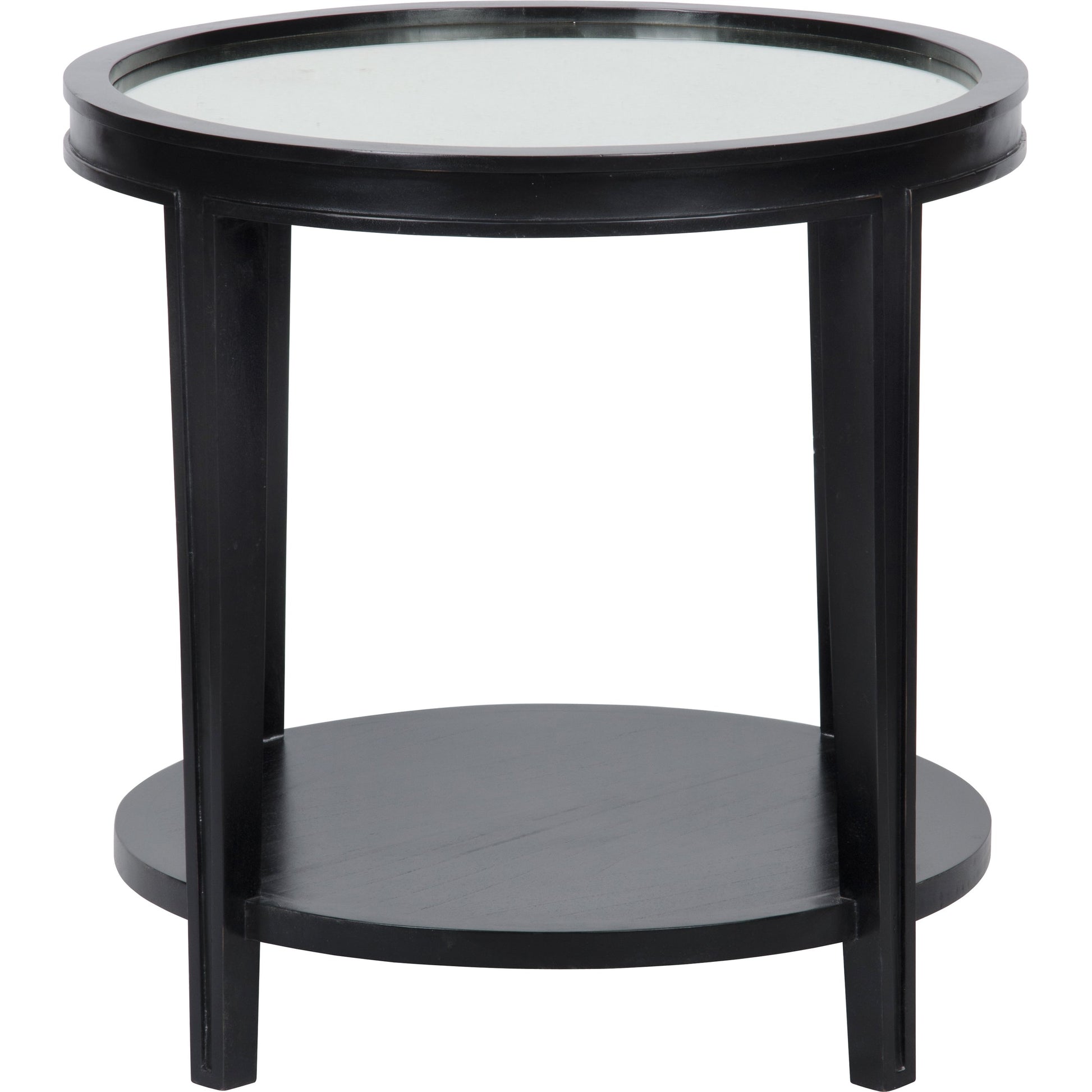 Imperial Side Table by Noir in white wash. Made from mahogany in a transitional style.