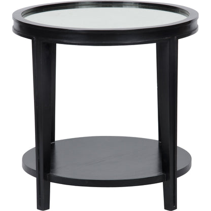 Imperial Side Table by Noir in white wash. Made from mahogany in a transitional style.