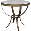 Bianco Crown Marble, Aged Brass