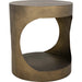 Eclipse Round Side Table by Noir. Made from metal in a transitional style.