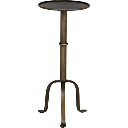 Tini Side Table by Noir. Made from metal in a transitional style.