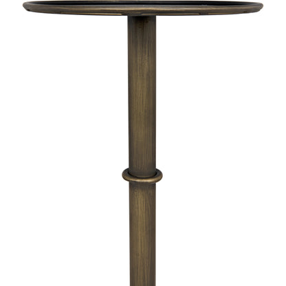 Tini Side Table by Noir. Made from metal in a transitional style.