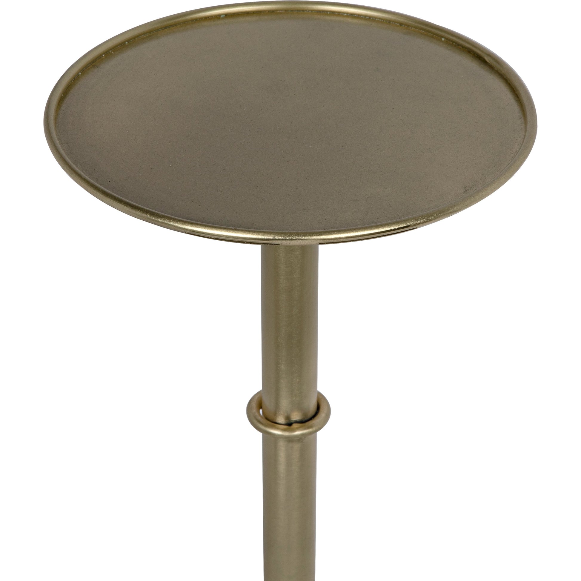Tini Side Table by Noir. Made from metal in a transitional style.
