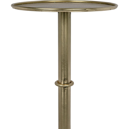 Tini Side Table by Noir. Made from metal in a transitional style.