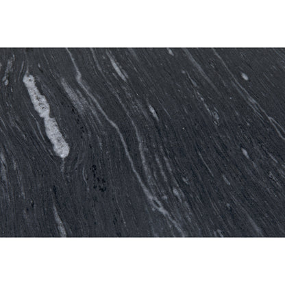 Parker Side Table by Noir in metal, black marble. Made from metal, marble in a transitional style.