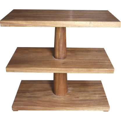 Fatima Side Table by Noir in dark walnut. Made from walnut in a transitional style.
