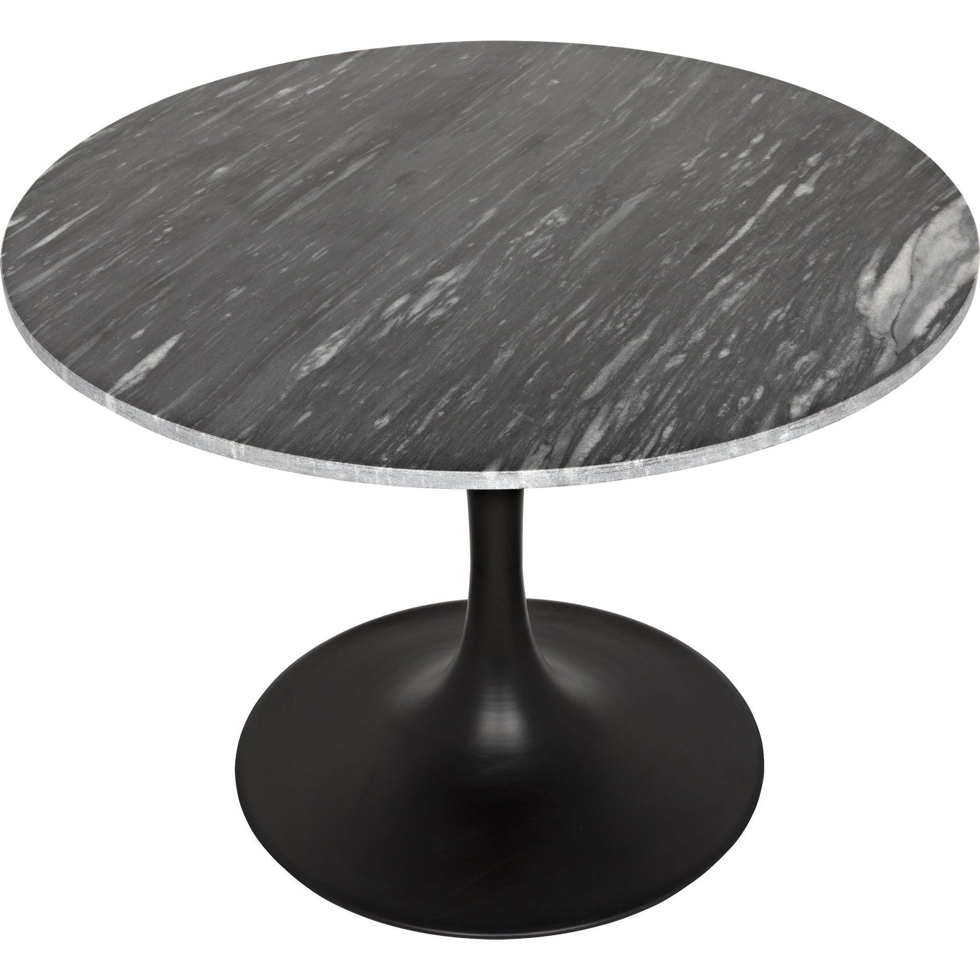 Laredo Bistro Table by Noir in metal, marble. Made from metal, marble in a modern style.