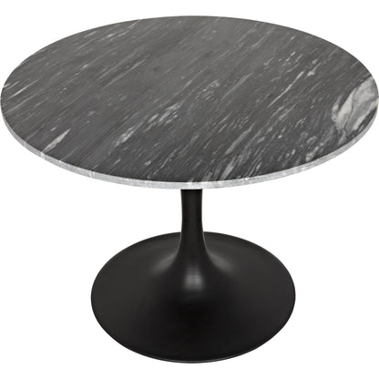Laredo Bistro Table by Noir in metal, marble. Made from metal, marble in a modern style.
