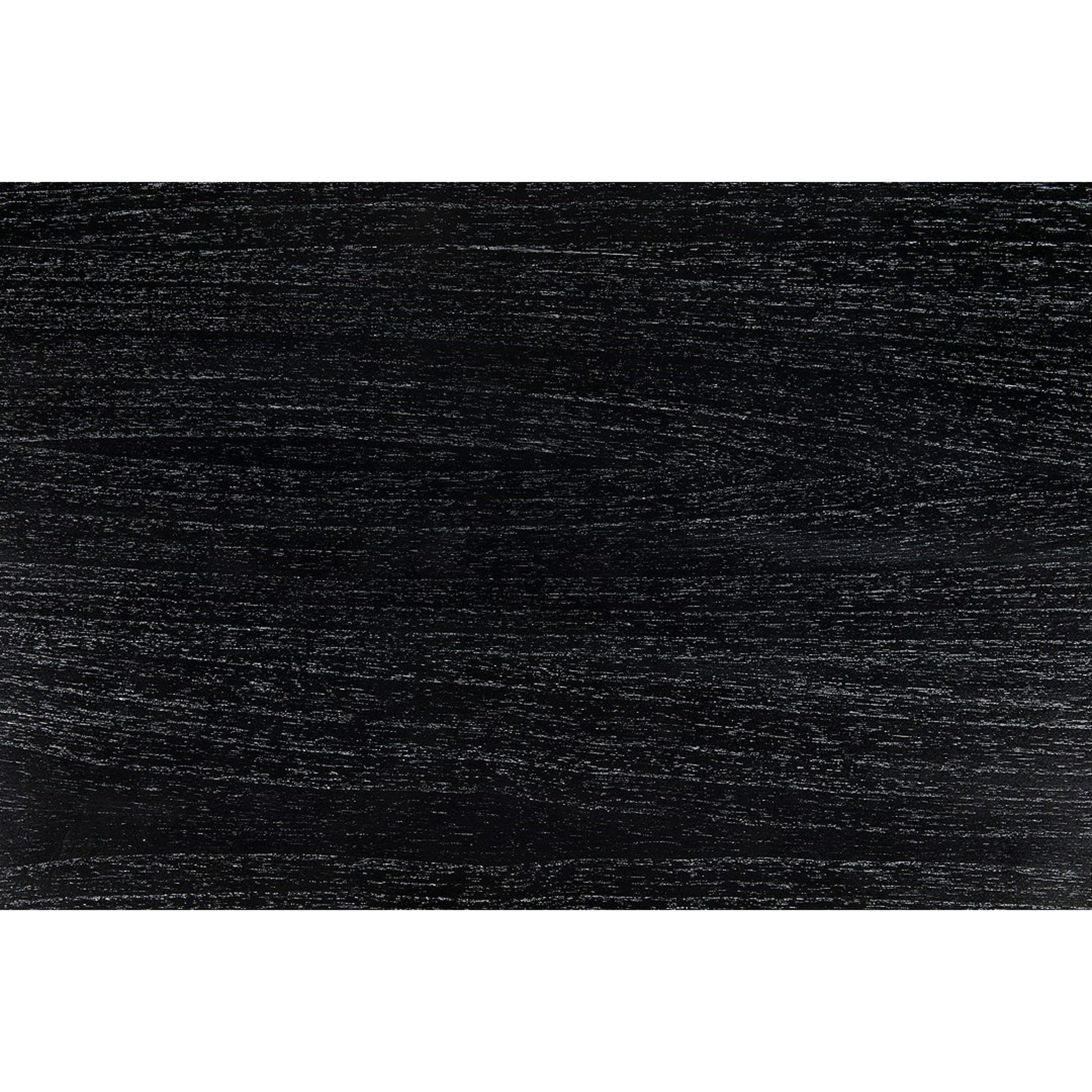Brosche Dining Table by Noir in hand rubbed black. Made from mahogany in a modern style.