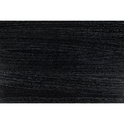 Brosche Dining Table by Noir in hand rubbed black. Made from mahogany in a modern style.