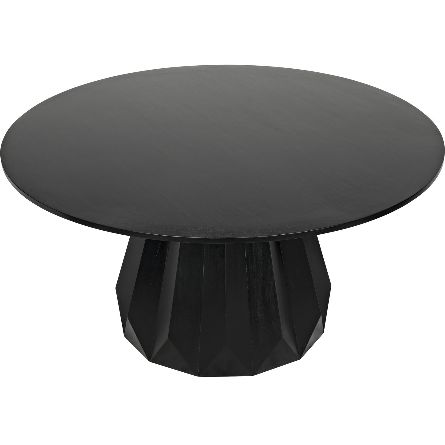 003 SR-833986 | Additional Silo | Brosche Dining Table by Noir in hand rubbed black. Made from mahogany in a modern style.