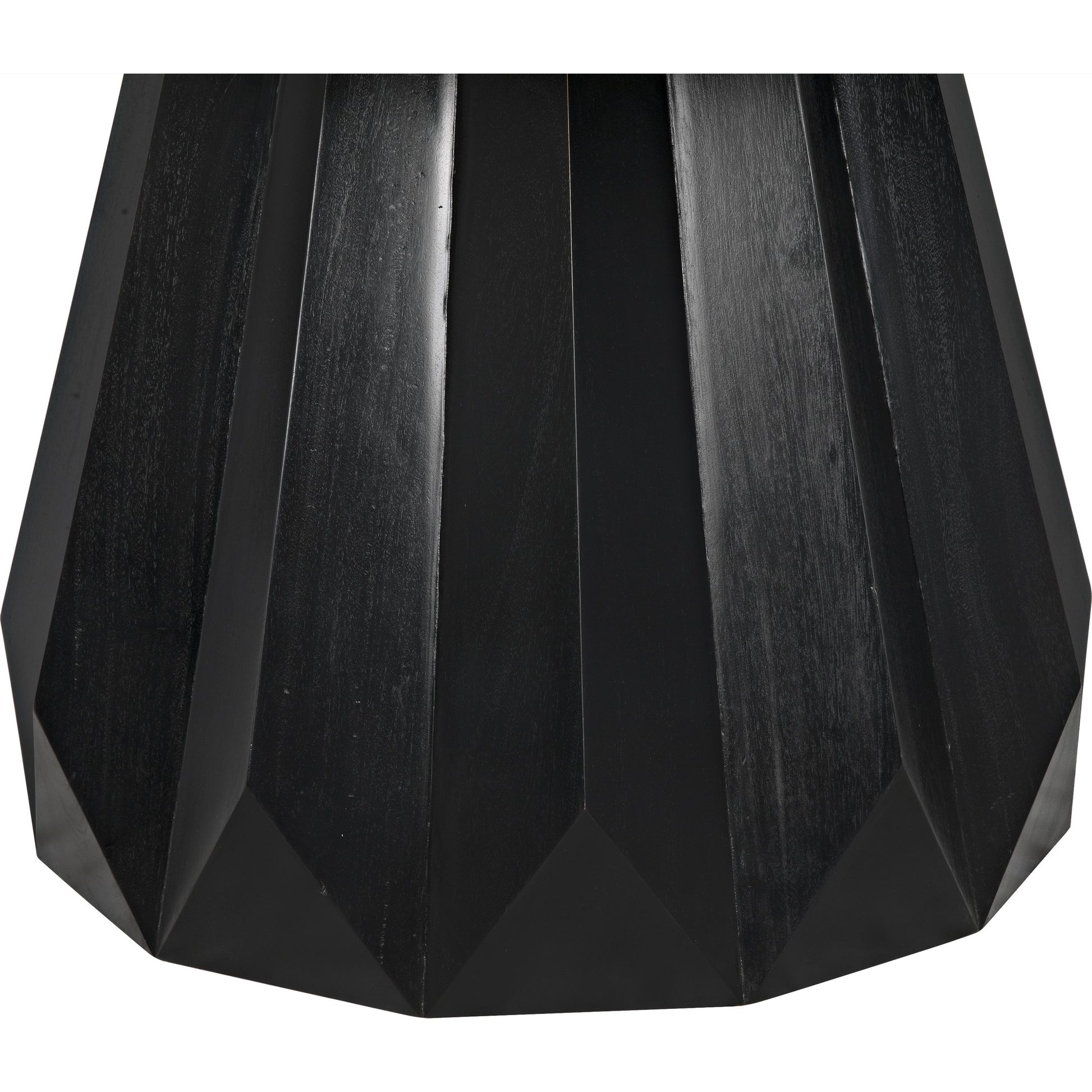 Brosche Dining Table by Noir in hand rubbed black. Made from mahogany in a modern style.