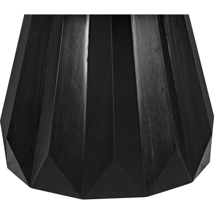 Brosche Dining Table by Noir in hand rubbed black. Made from mahogany in a modern style.