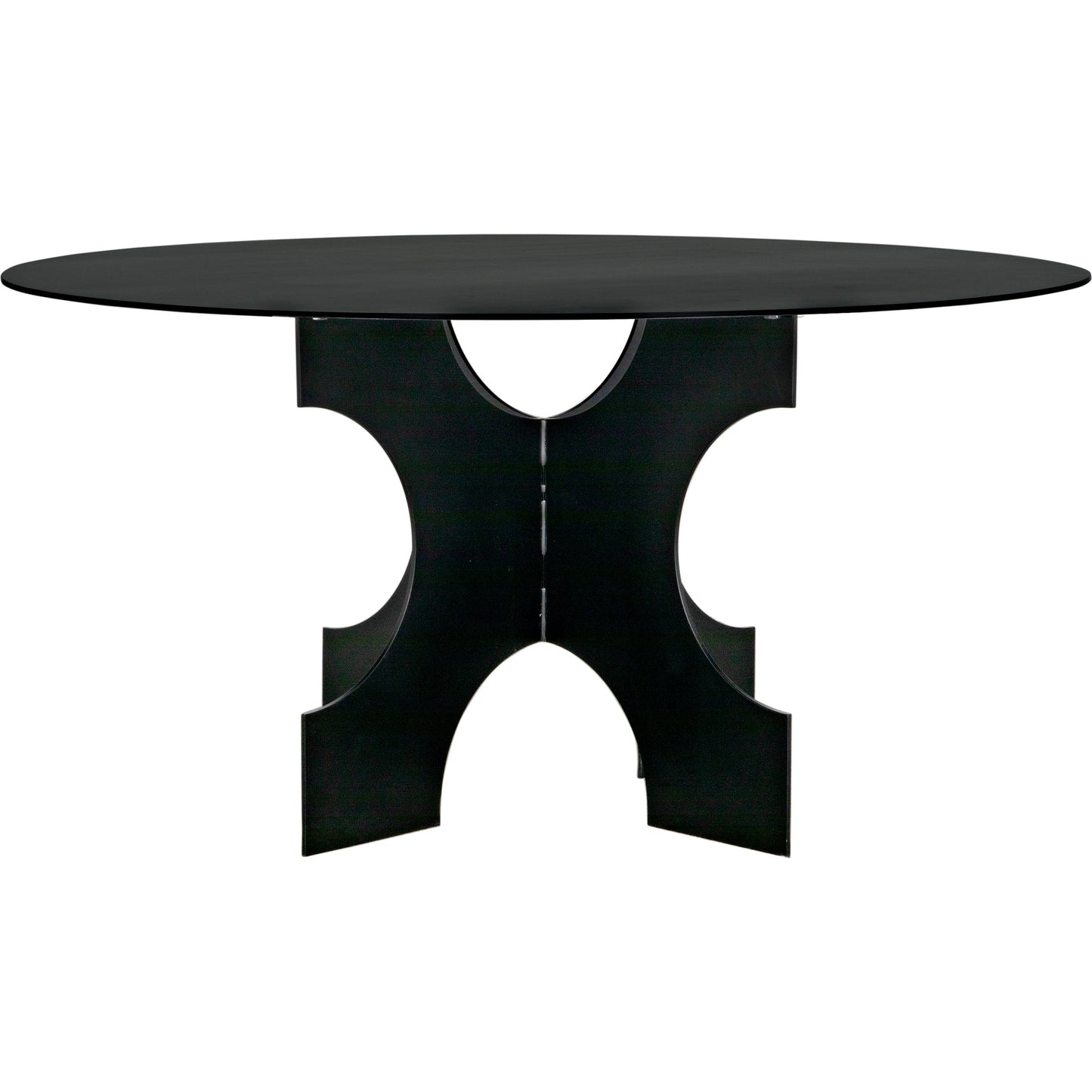 002 SI-1956868 | Additional Silo | Element Dining Table by Noir in matte black. Made from industrial steel in a modern style.