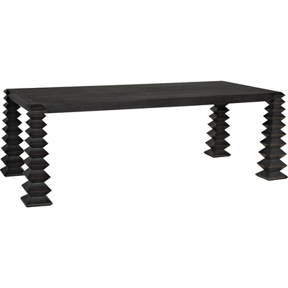 Brancusi Table by Noir in pale. Made from mahogany and veneer in a modern style.