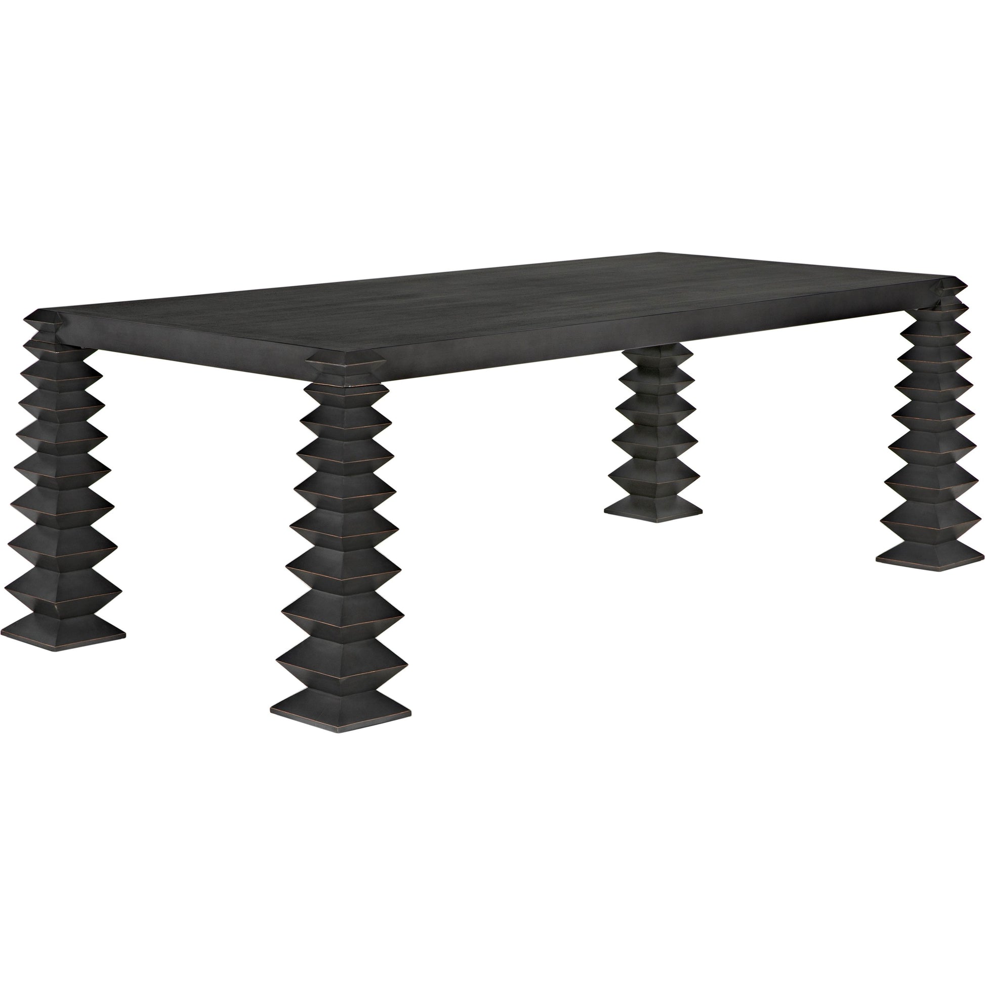 Brancusi Table by Noir in pale. Made from mahogany and veneer in a modern style.