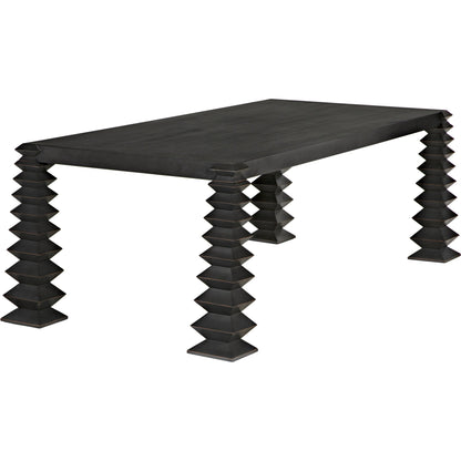 Brancusi Table by Noir in pale. Made from mahogany and veneer in a modern style.